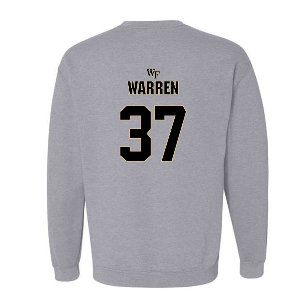 Wake Forest - NCAA Football : Larry Warren - Fashion Shersey Crewneck Sweatshirt-1