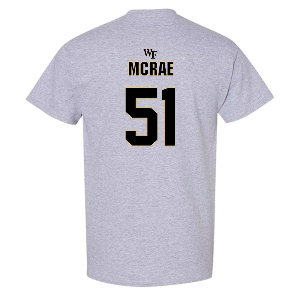 Wake Forest - NCAA Football : Devin McRae - Fashion Shersey T-Shirt-1