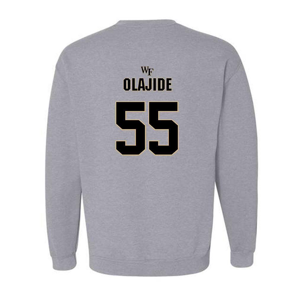 Wake Forest - NCAA Football : Tolu Olajide - Fashion Shersey Crewneck Sweatshirt-1