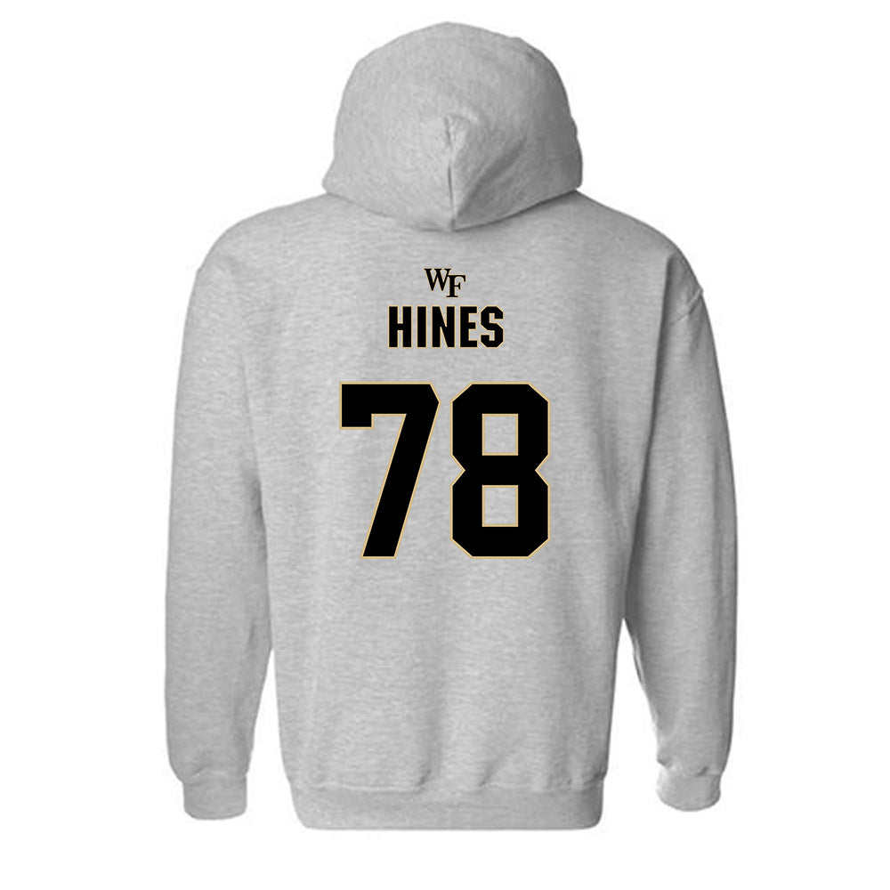Wake Forest - NCAA Football : Jack Hines - Fashion Shersey Hooded Sweatshirt-1
