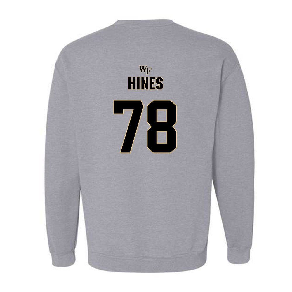 Wake Forest - NCAA Football : Jack Hines - Fashion Shersey Crewneck Sweatshirt-1