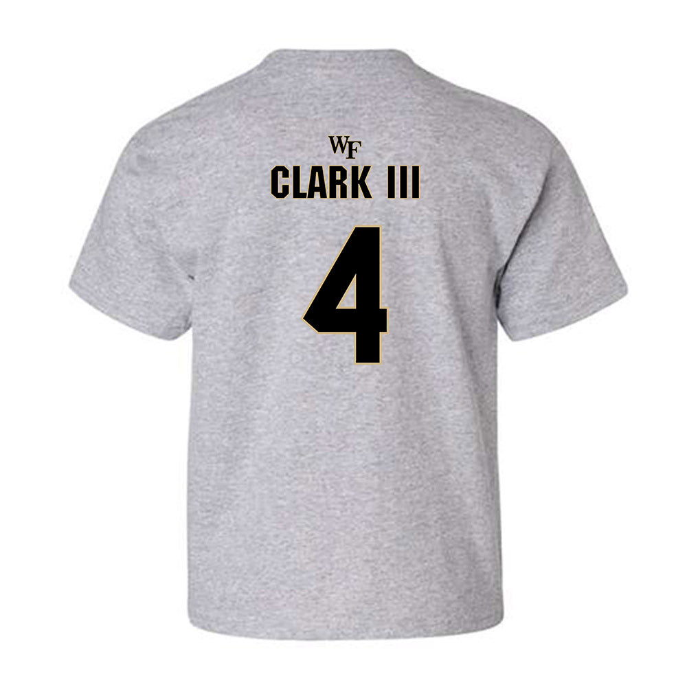 Wake Forest - NCAA Football : Ty Clark III - Fashion Shersey Youth T-Shirt-1
