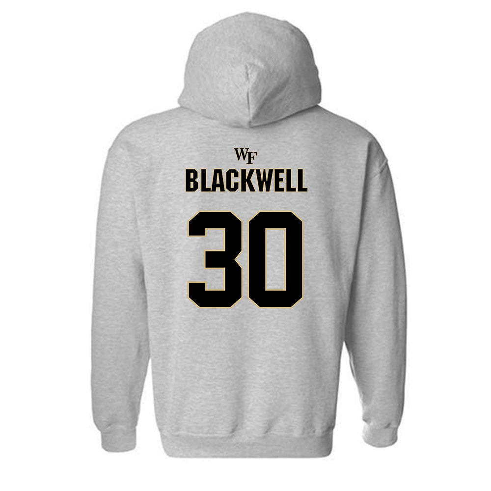 Wake Forest - NCAA Football : Jerron Blackwell - Fashion Shersey Hooded Sweatshirt-1