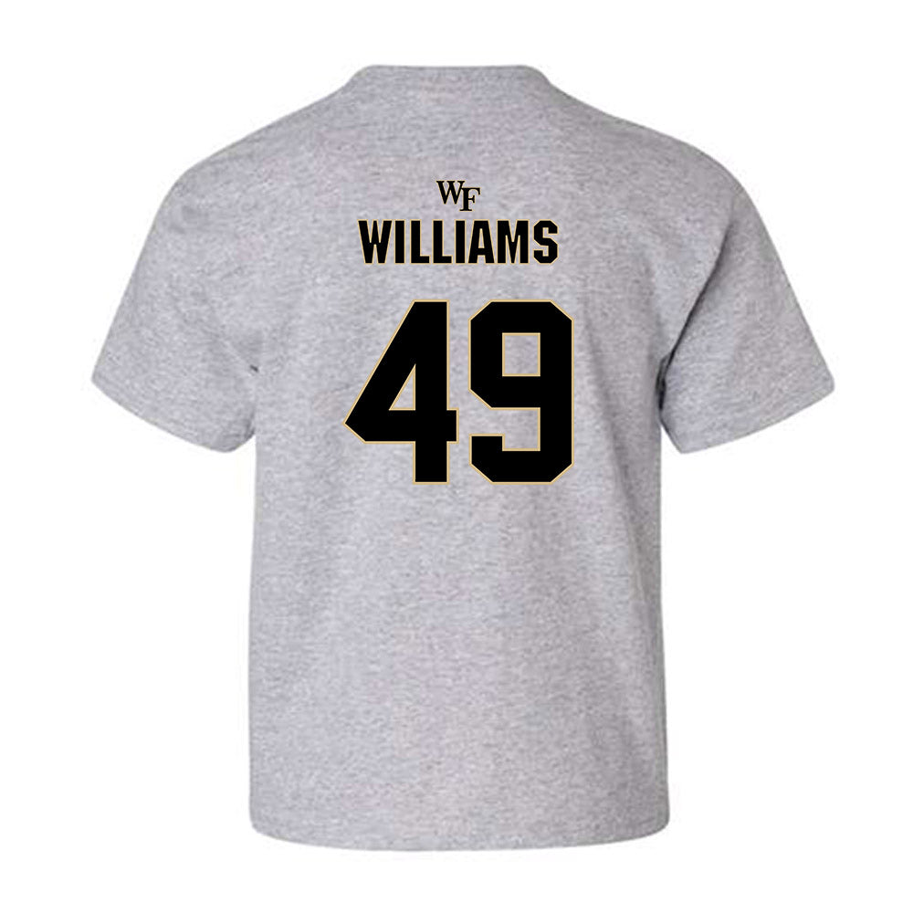 Wake Forest - NCAA Football : Eric Williams - Fashion Shersey Youth T-Shirt-1
