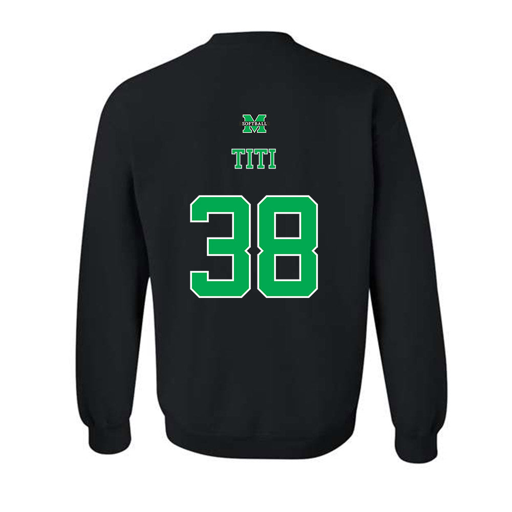 Marshall - NCAA Softball : Tia Titi - Sports Shersey Crewneck Sweatshirt-1