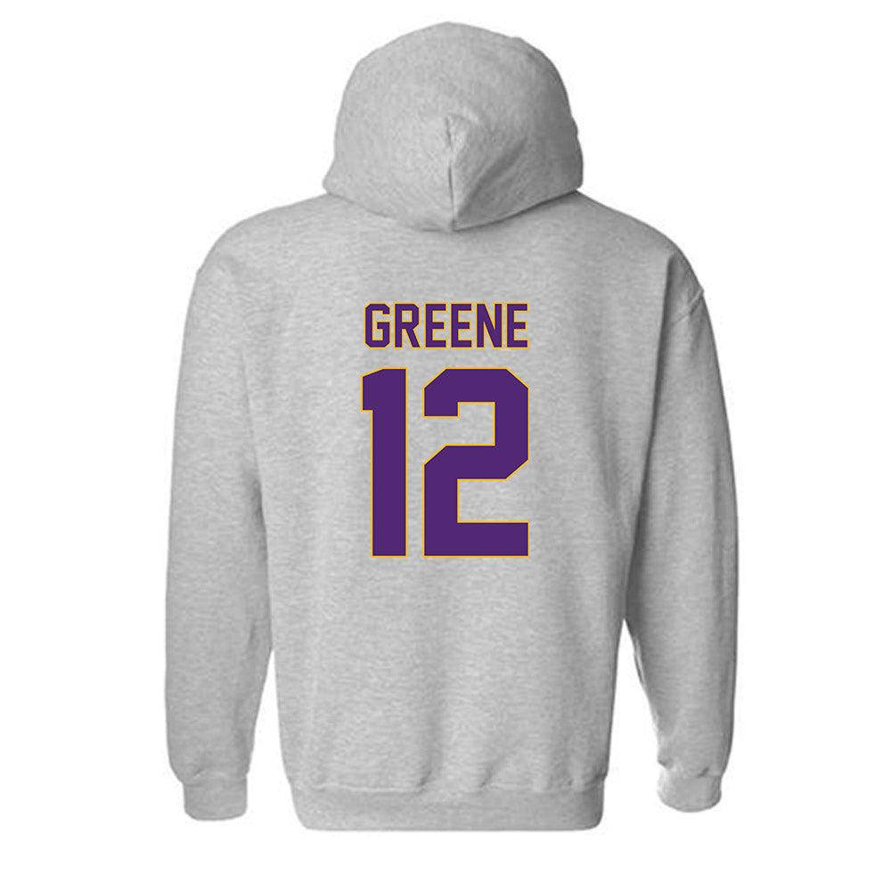 Northern Iowa - NCAA Women's Basketball : Anna Greene - Fashion Shersey Hooded Sweatshirt-1