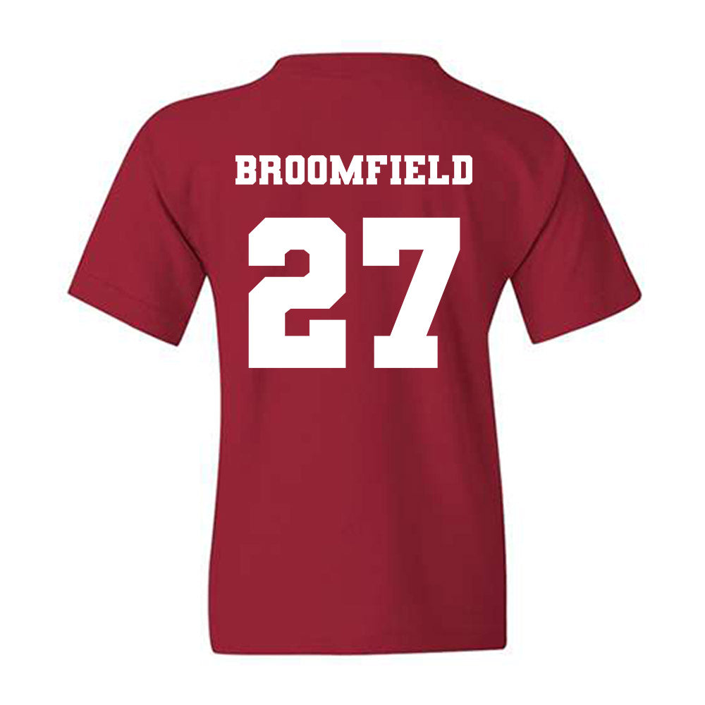 Ole Miss - NCAA Football : Patrick Broomfield - Replica Shersey Youth T-Shirt-1