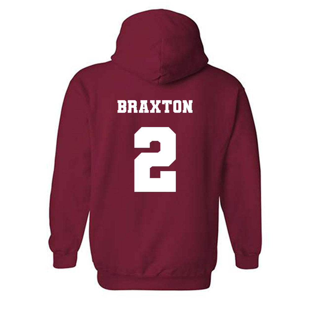 Ole Miss - NCAA Football : Jaylon Braxton - Replica Shersey Hooded Sweatshirt-1