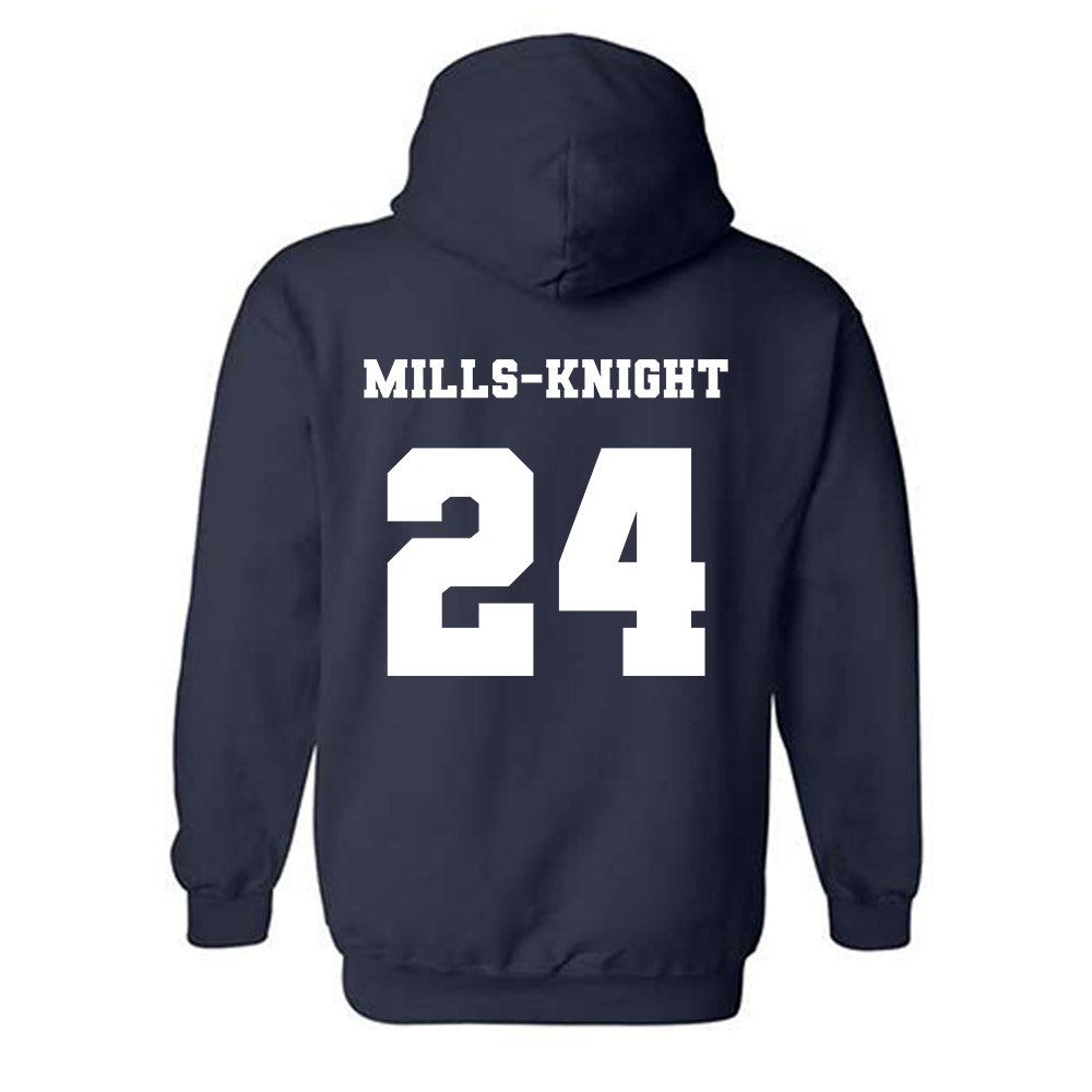 Ole Miss - NCAA Football : Shekai Mills-Knight - Replica Shersey Hooded Sweatshirt-1