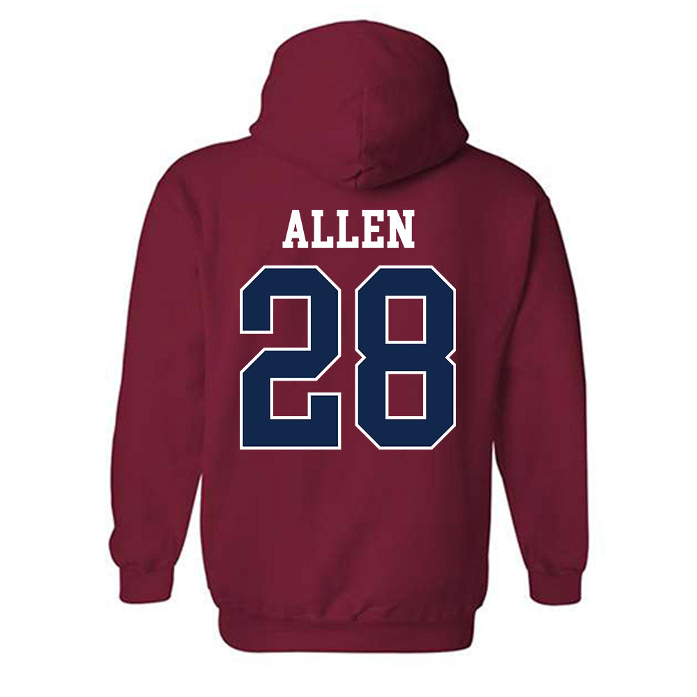 Ole Miss - NCAA Baseball : Noah Allen - Replica Shersey Hooded Sweatshirt-1
