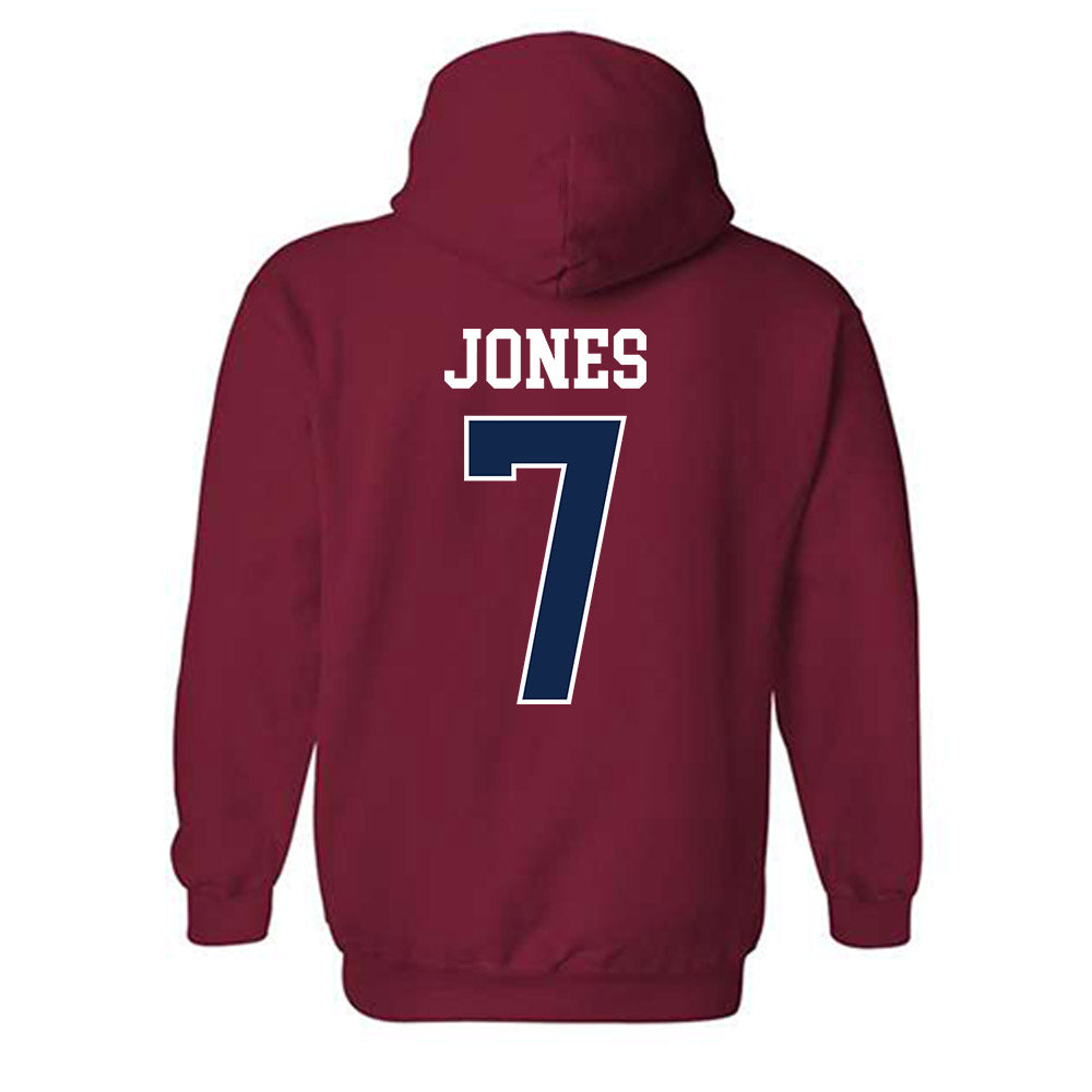 Ole Miss - NCAA Baseball : Topher Jones - Replica Shersey Hooded Sweatshirt-1