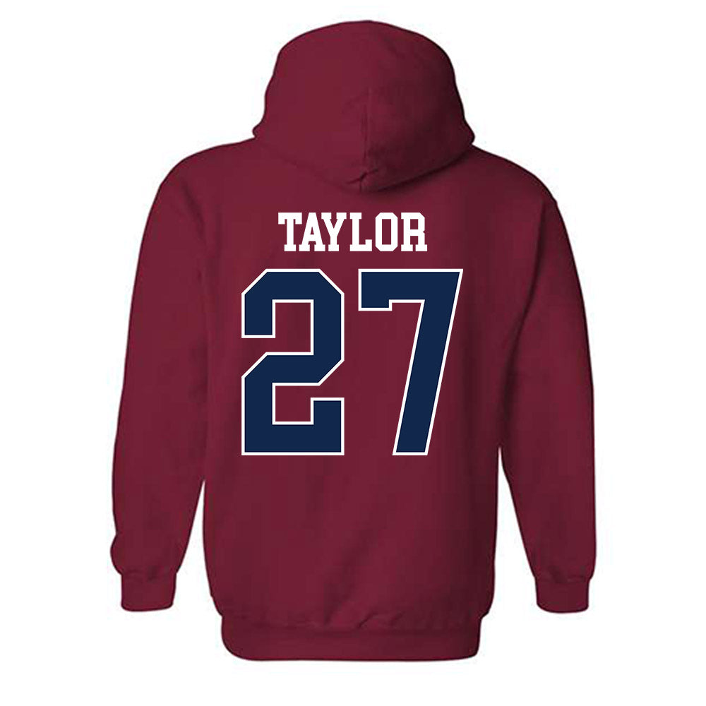 Ole Miss - NCAA Football : Macaleb Taylor - Replica Shersey Hooded Sweatshirt-1
