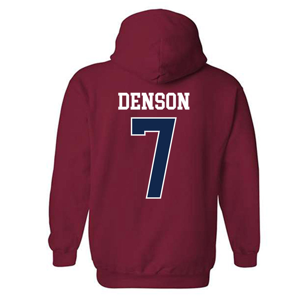 Ole Miss - NCAA Football : Sharif Denson - Replica Shersey Hooded Sweatshirt-1