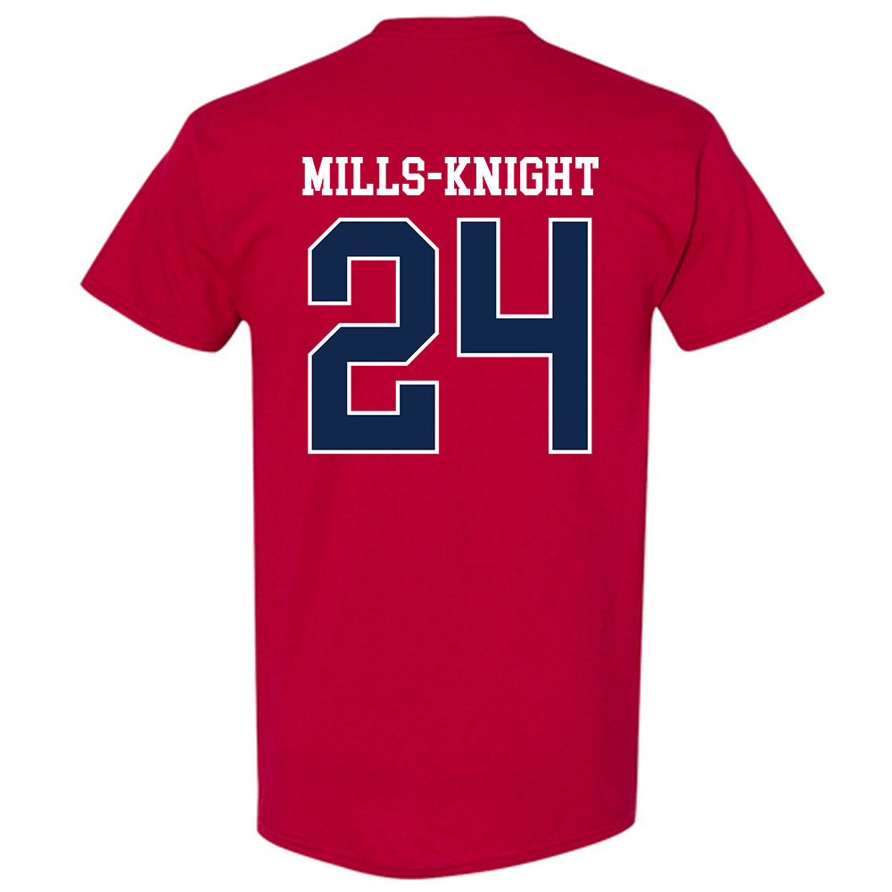 Ole Miss - NCAA Football : Shekai Mills-Knight - Replica Shersey T-Shirt-1