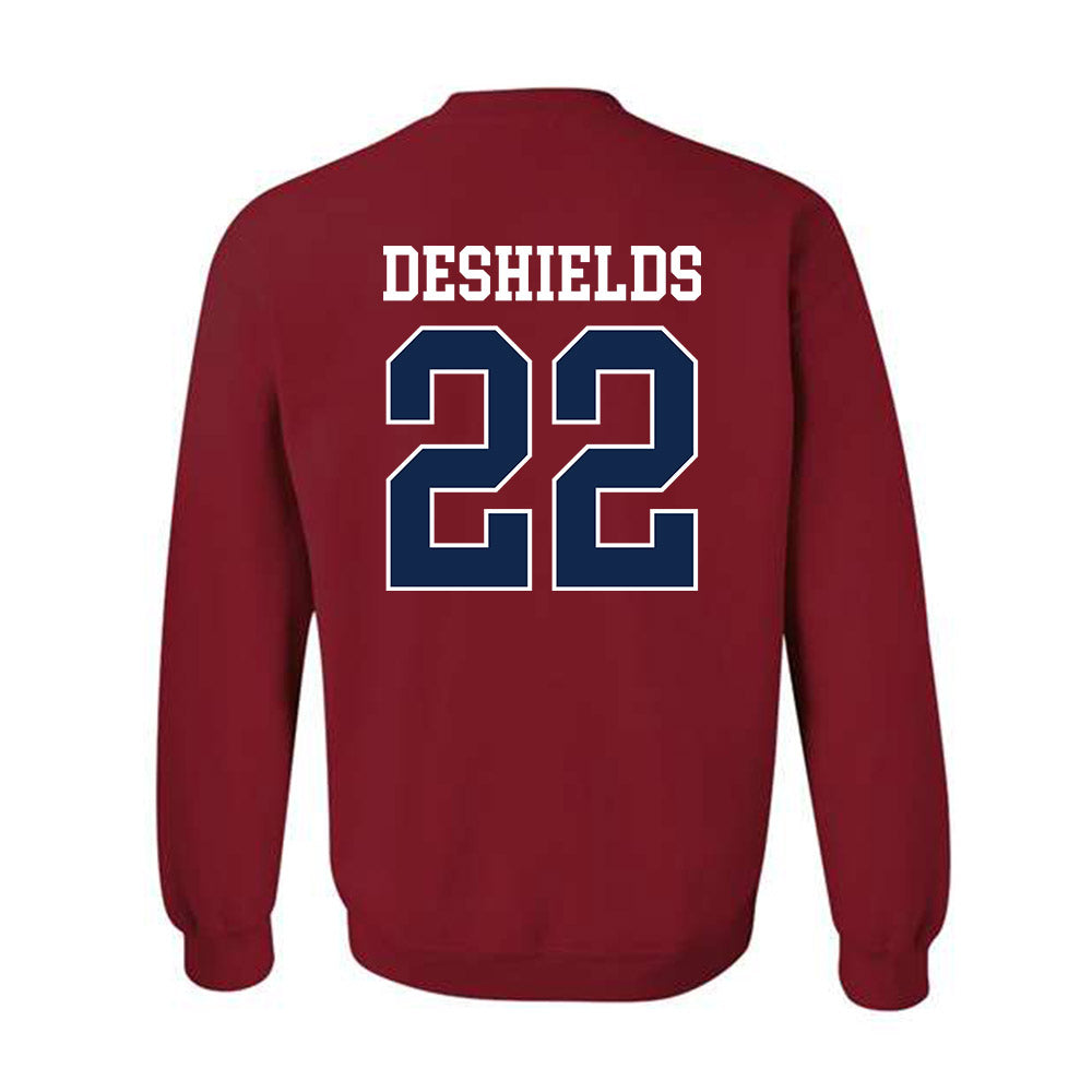 Ole Miss - NCAA Women's Basketball : Denim DeShields - Replica Shersey Crewneck Sweatshirt-1