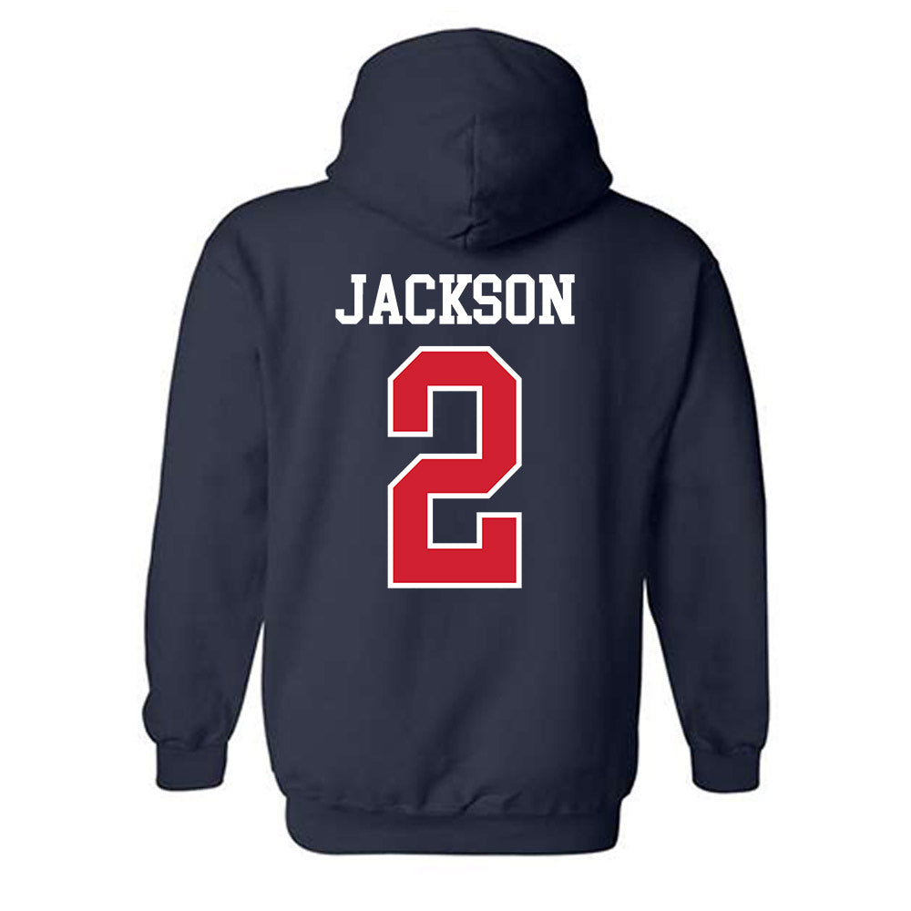 Ole Miss - NCAA Women's Volleyball : Ryea Jackson - Replica Shersey Hooded Sweatshirt-1