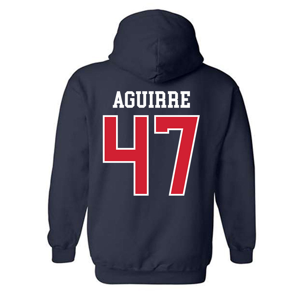 Ole Miss - NCAA Football : Anthony Aguirre - Replica Shersey Hooded Sweatshirt-1