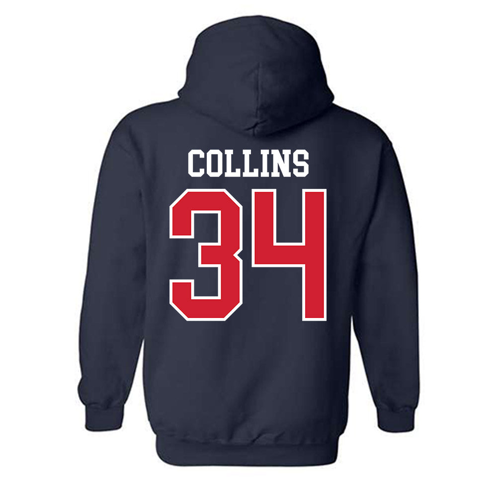 Ole Miss - NCAA Football : Raymond Collins - Replica Shersey Hooded Sweatshirt-1