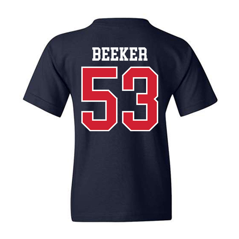 Ole Miss - NCAA Football : Ford Beeker - Replica Shersey Youth T-Shirt-1