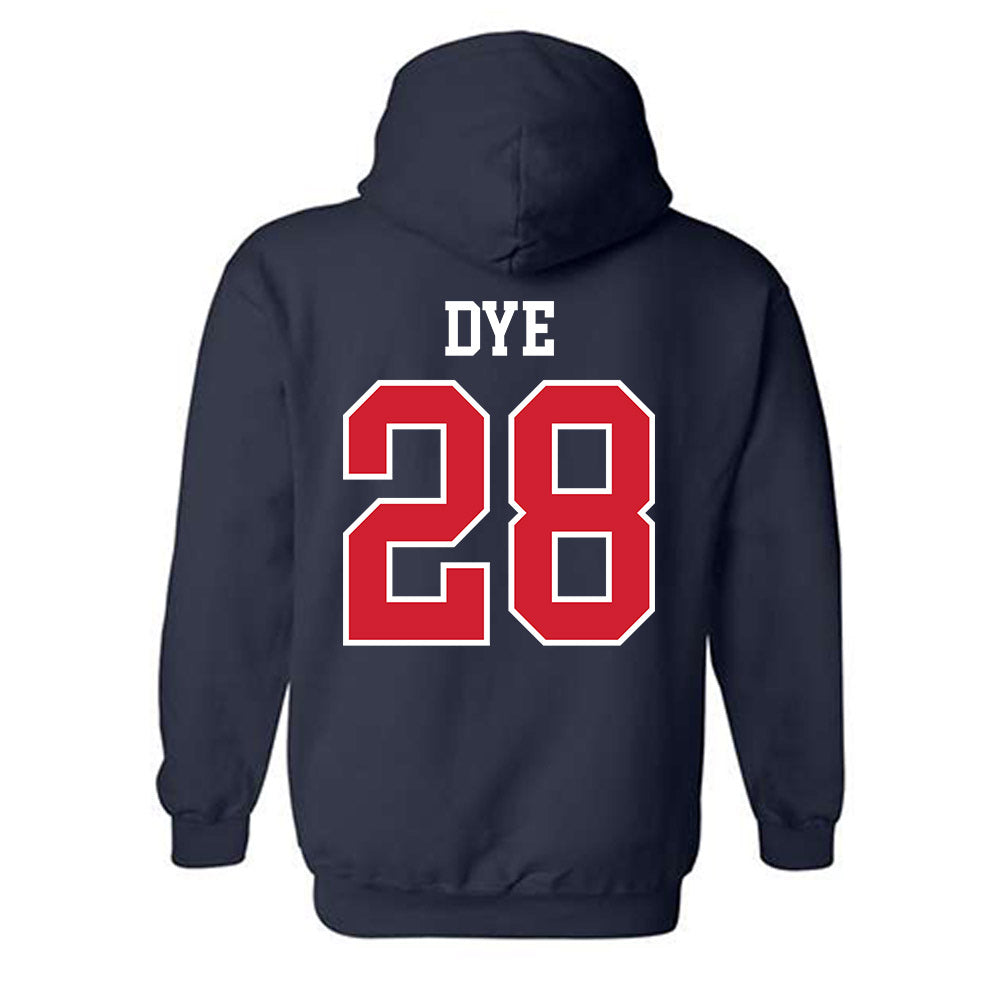 Ole Miss - NCAA Football : Joshua Dye - Replica Shersey Hooded Sweatshirt-1