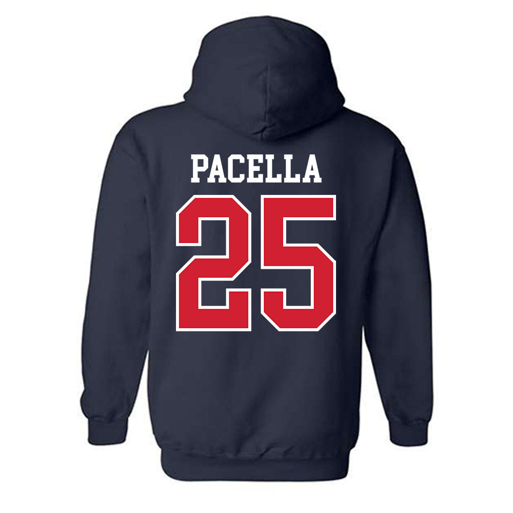 Ole Miss - NCAA Baseball : Daniel Pacella - Replica Shersey Hooded Sweatshirt-1