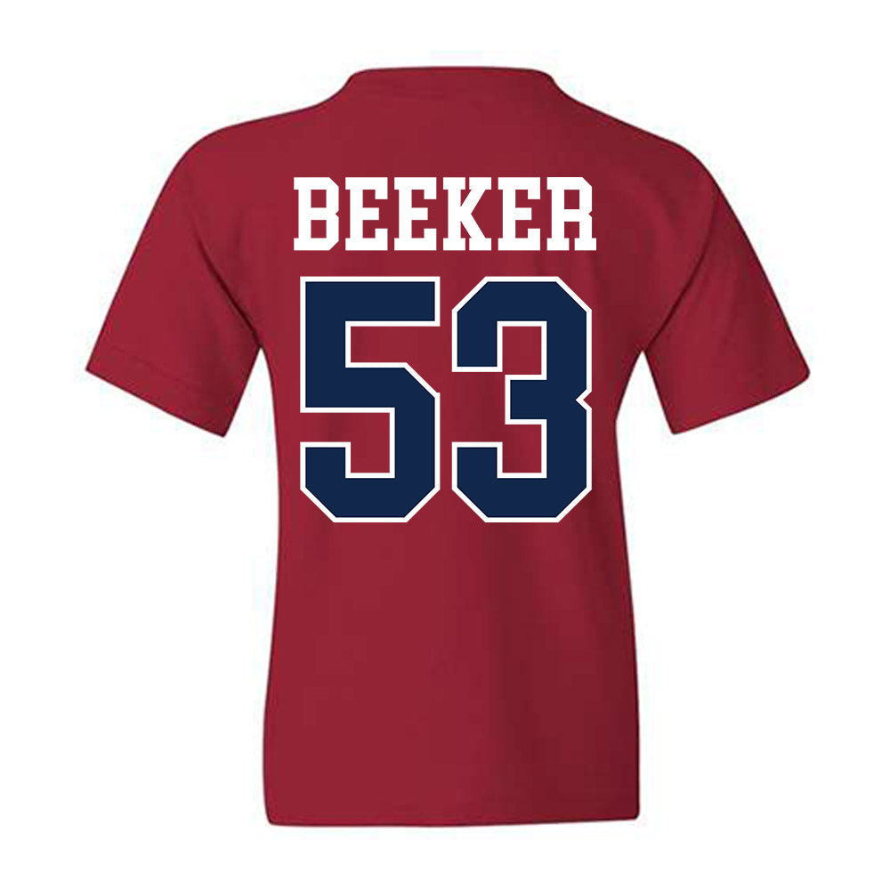 Ole Miss - NCAA Football : Ford Beeker - Fashion Shersey Youth T-Shirt-1