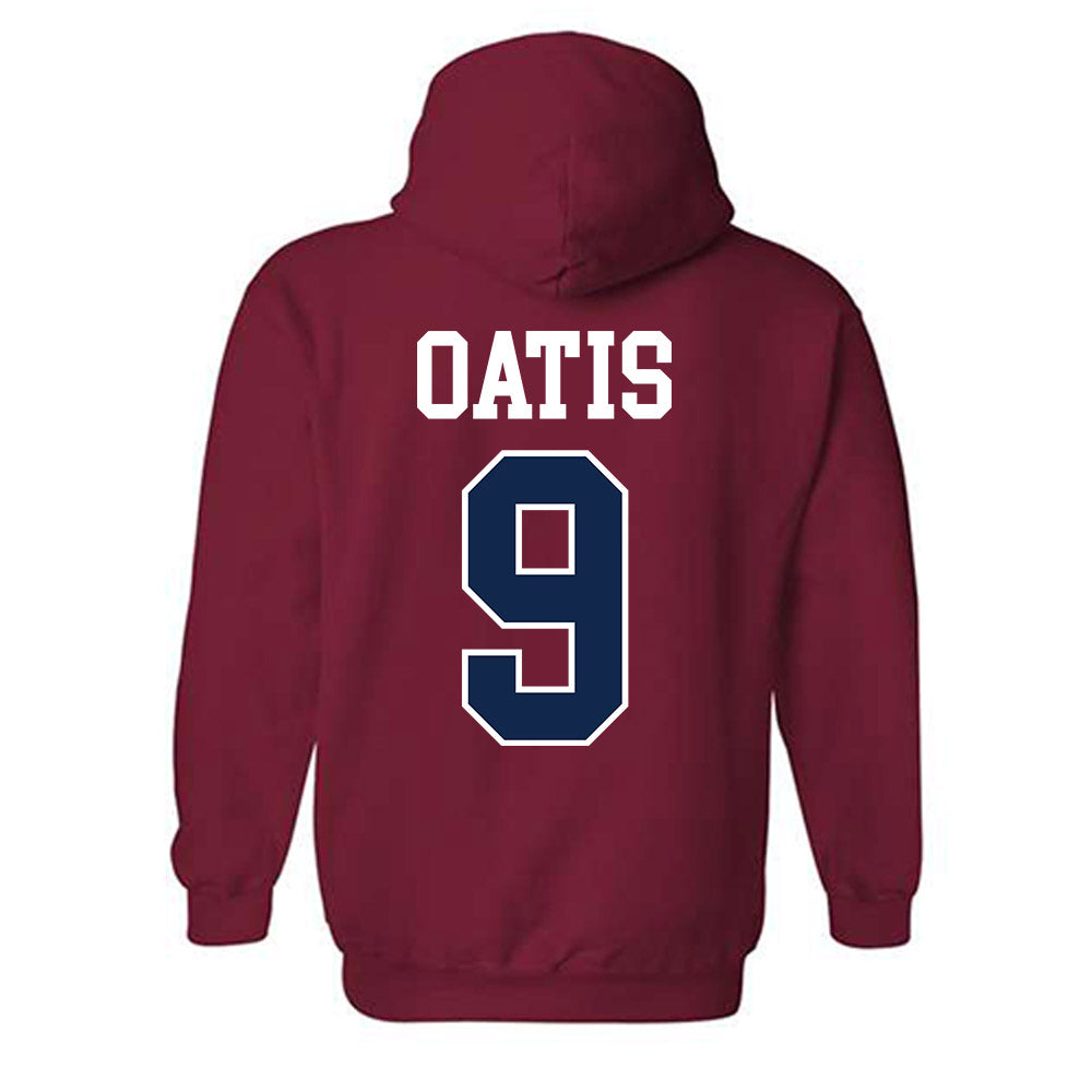 Ole Miss - NCAA Football : Jehiem Oatis - Fashion Shersey Hooded Sweatshirt-1