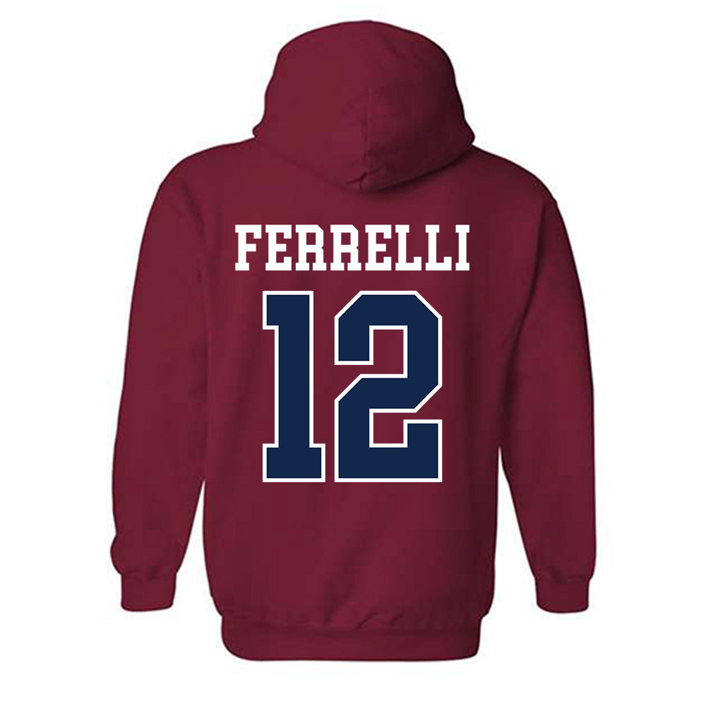 Ole Miss - NCAA Football : Luke Ferrelli - Fashion Shersey Hooded Sweatshirt-1
