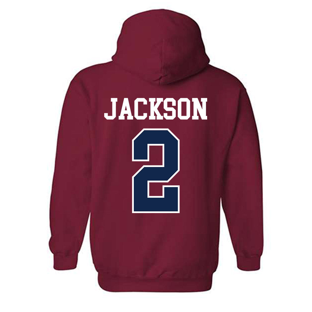Ole Miss - NCAA Women's Volleyball : Ryea Jackson - Fashion Shersey Hooded Sweatshirt-1