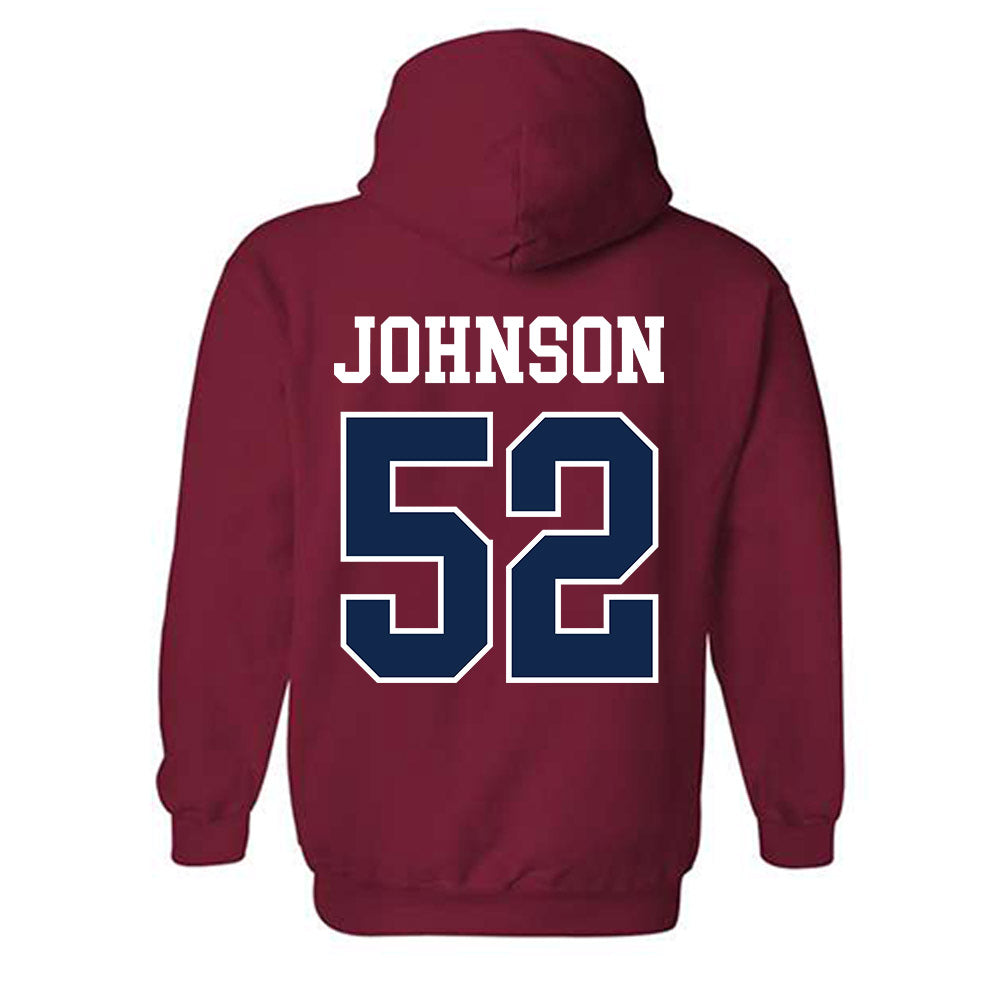 Ole Miss - NCAA Football : Cooper Johnson - Fashion Shersey Hooded Sweatshirt-1