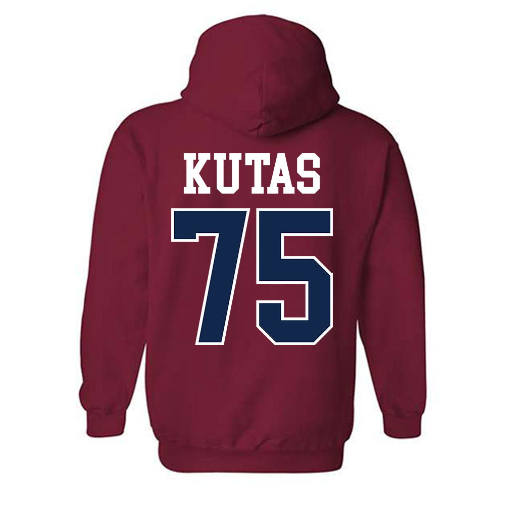 Ole Miss - NCAA Football : Patrick Kutas - Fashion Shersey Hooded Sweatshirt-1
