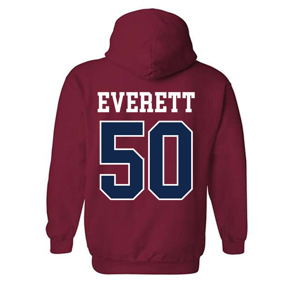 Ole Miss - NCAA Football : Troy Everett - Fashion Shersey Hooded Sweatshirt-1