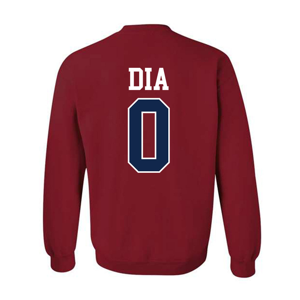 Ole Miss - NCAA Men's Basketball : Malik Dia - Fashion Shersey Crewneck Sweatshirt-1