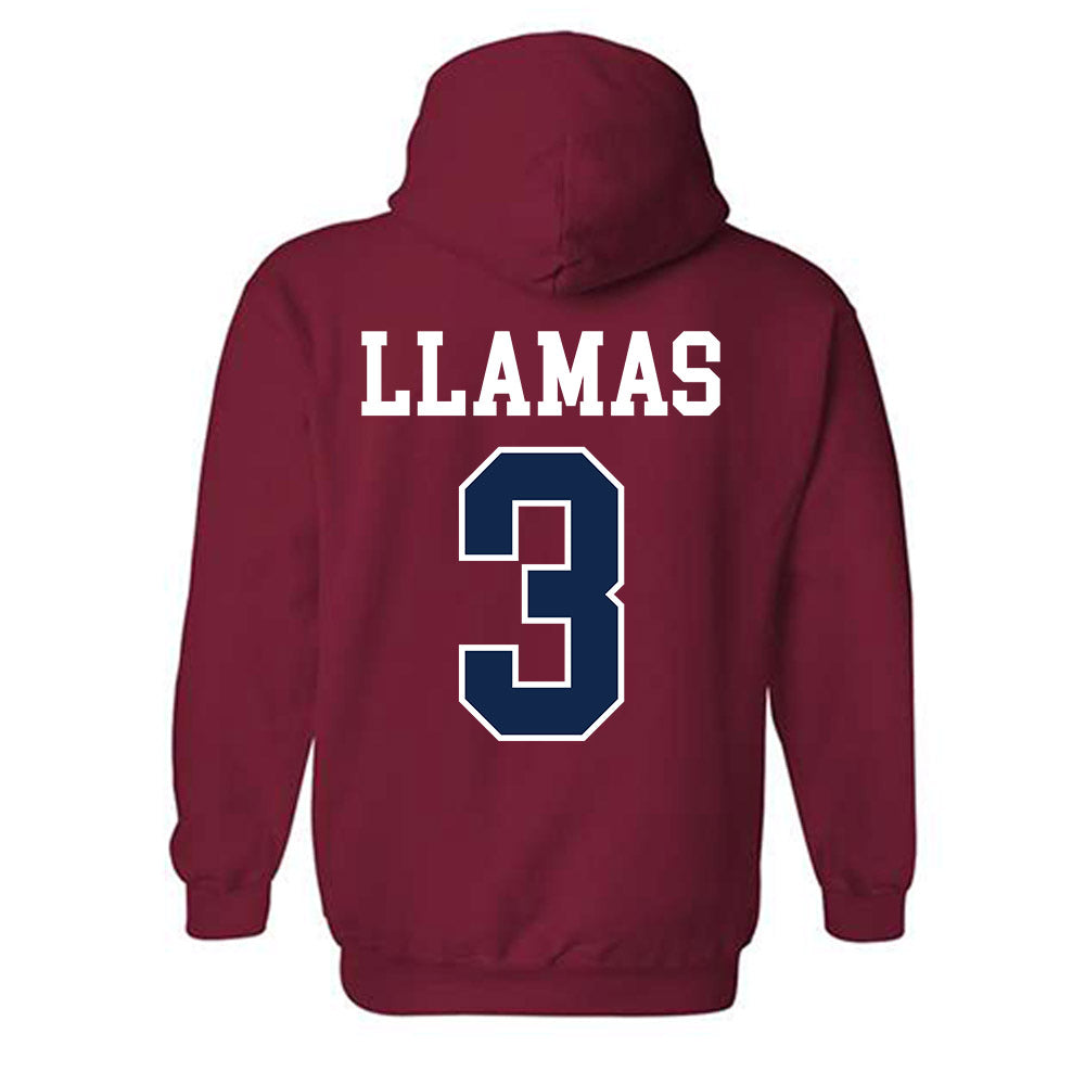 Ole Miss - NCAA Softball : Persy Llamas - Fashion Shersey Hooded Sweatshirt-1