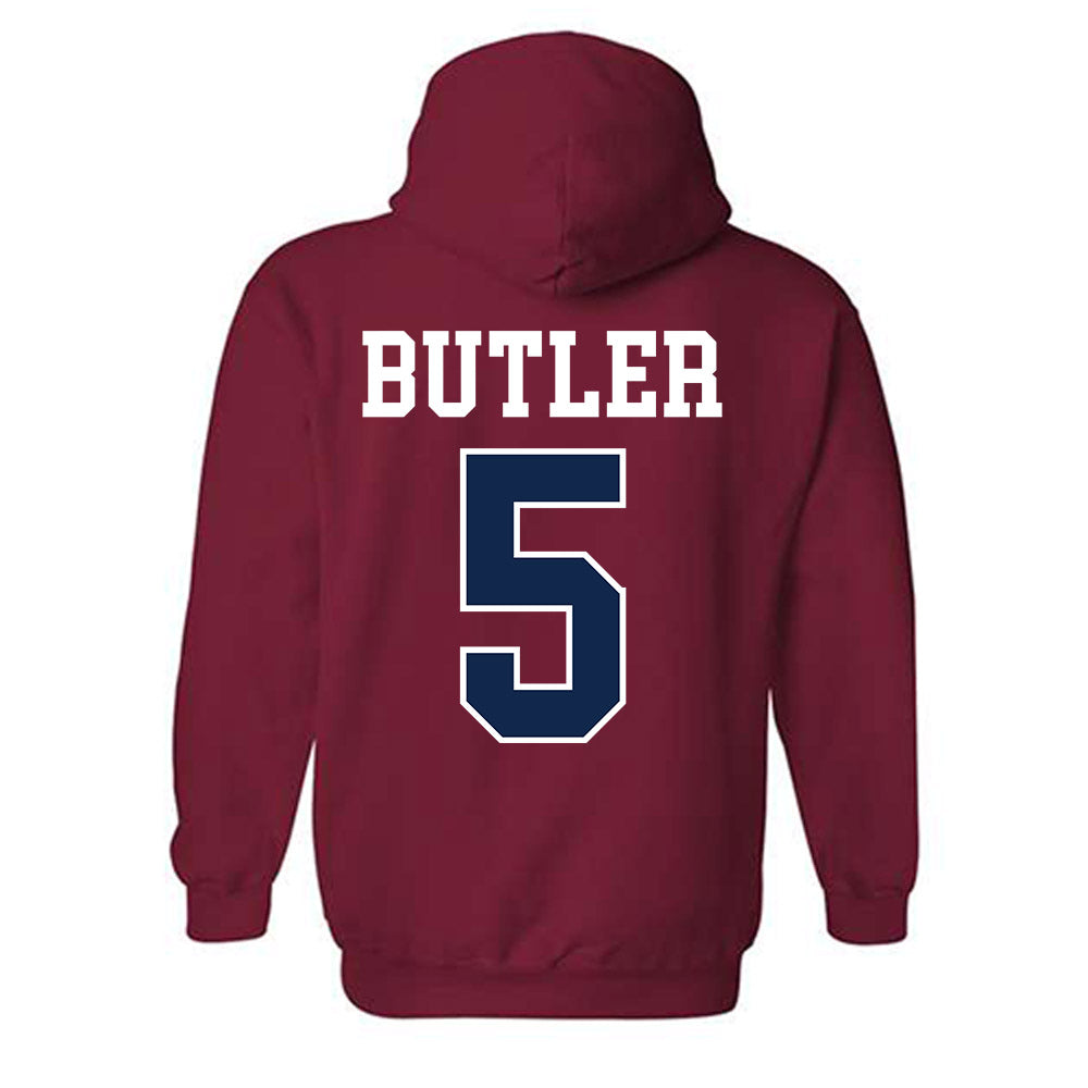 Ole Miss - NCAA Women's Volleyball : Rileigh Butler - Fashion Shersey Hooded Sweatshirt-1