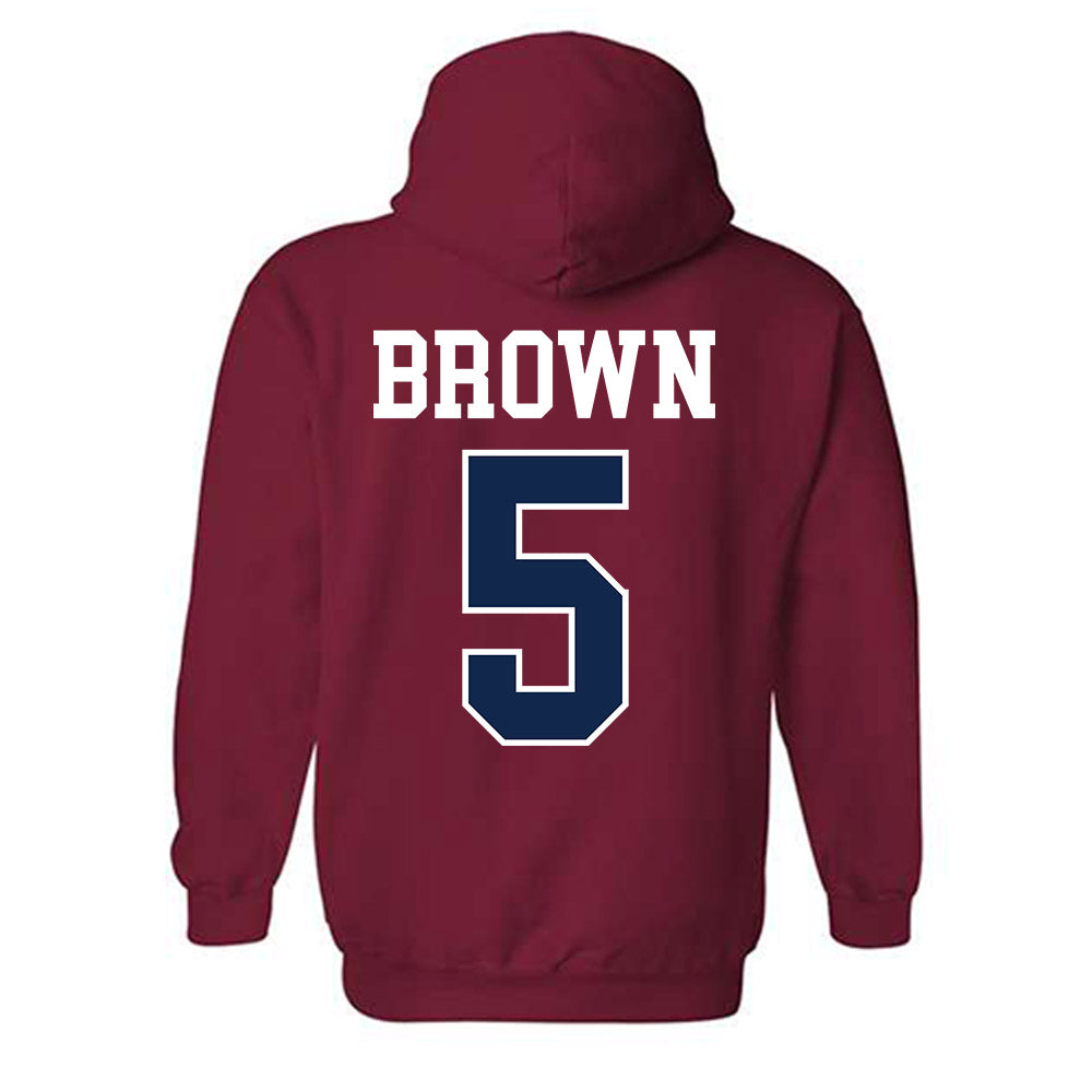 Ole Miss - NCAA Women's Soccer : Evie Ewing - Fashion Shersey Hooded Sweatshirt-1