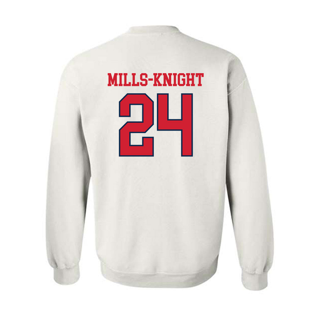 Ole Miss - NCAA Football : Shekai Mills-Knight - Fashion Shersey Crewneck Sweatshirt-1