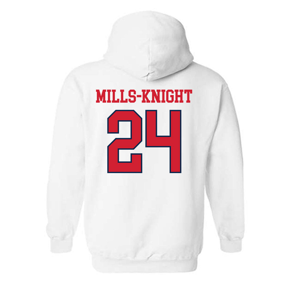 Ole Miss - NCAA Football : Shekai Mills-Knight - Fashion Shersey Hooded Sweatshirt-1