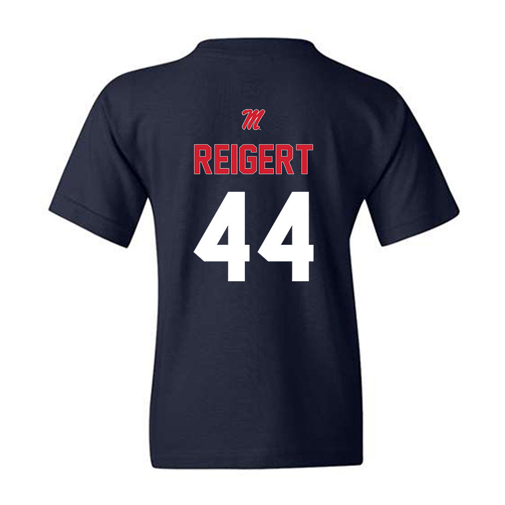 Ole Miss - NCAA Baseball : Jake Reigert - Sports Shersey Youth T-Shirt-1