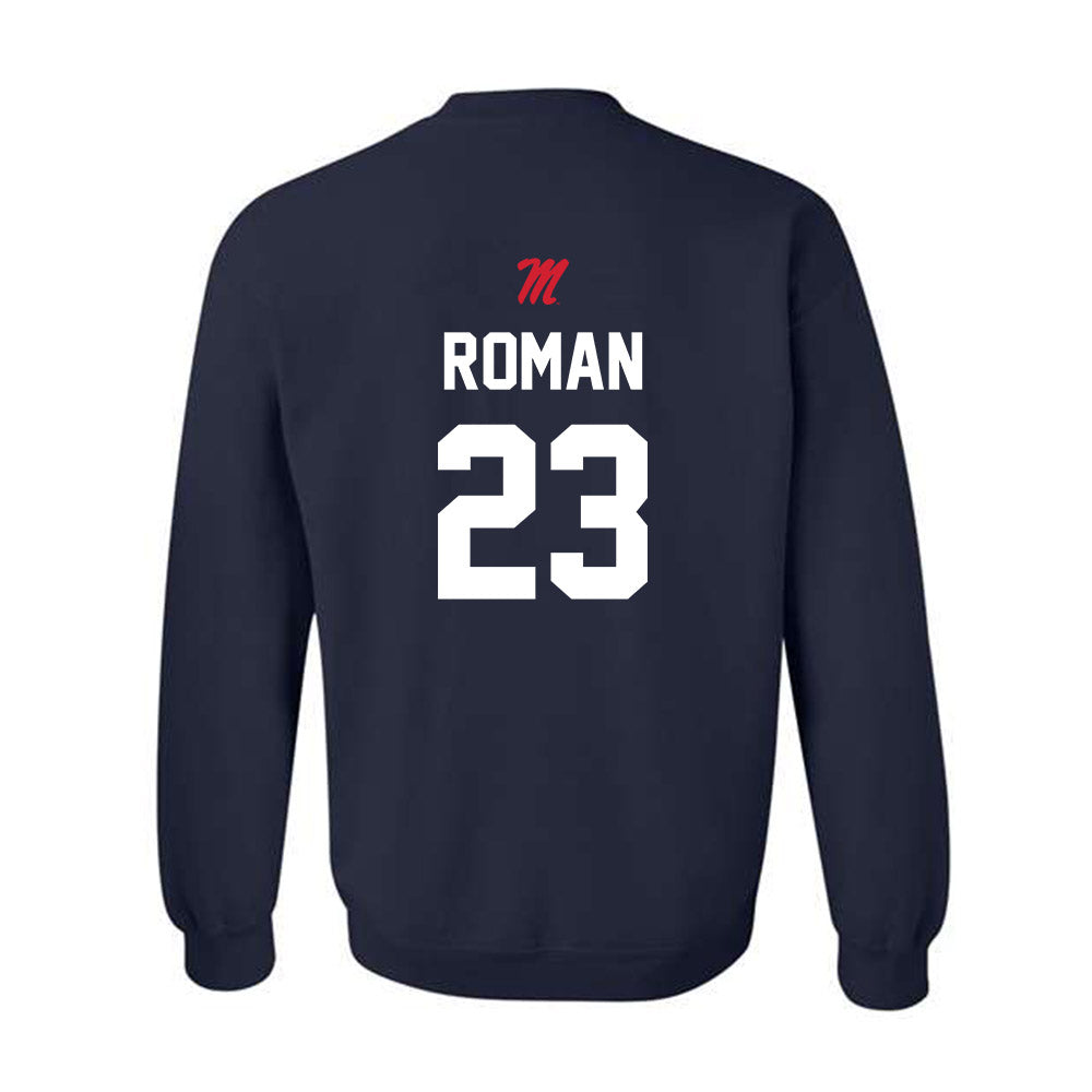 Ole Miss - NCAA Softball : Taylor Roman - Sports Shersey Crewneck Sweatshirt-1