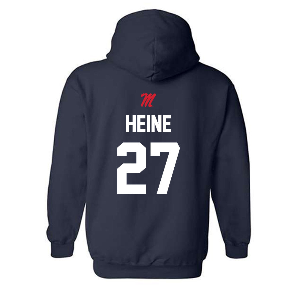 Ole Miss - NCAA Softball : Madi Heine - Sports Shersey Hooded Sweatshirt-1