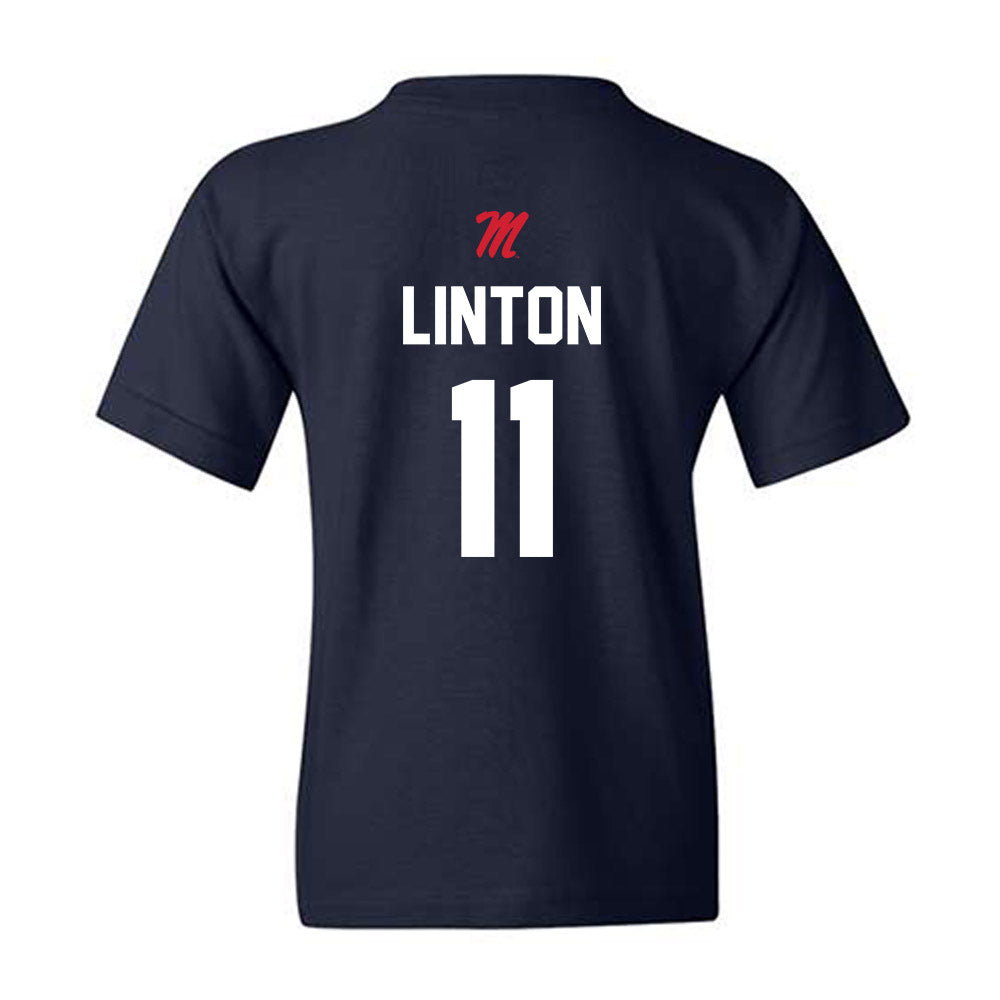 Ole Miss - NCAA Softball : Addi Linton - Sports Shersey Youth T-Shirt-1