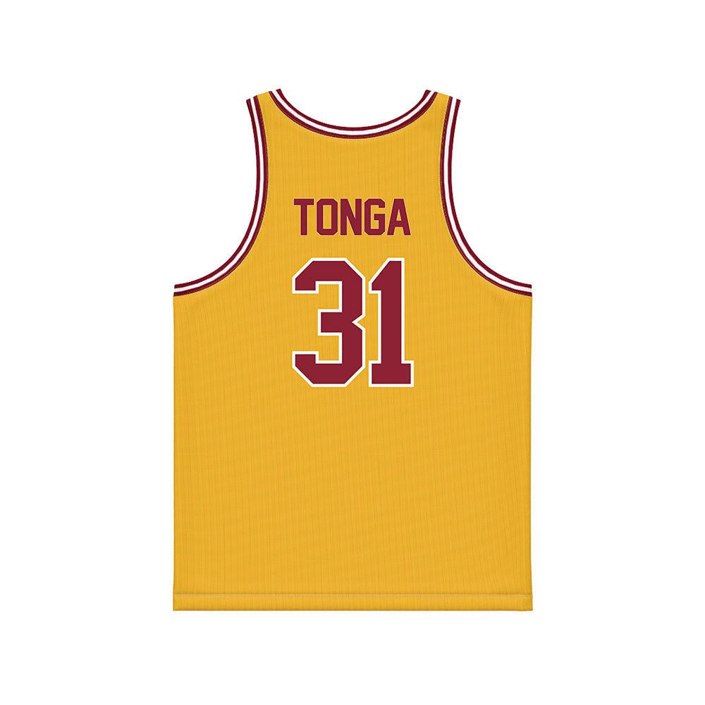 Minnesota - NCAA Women's Basketball : Finau Tonga - Gold Basketball Jersey-1