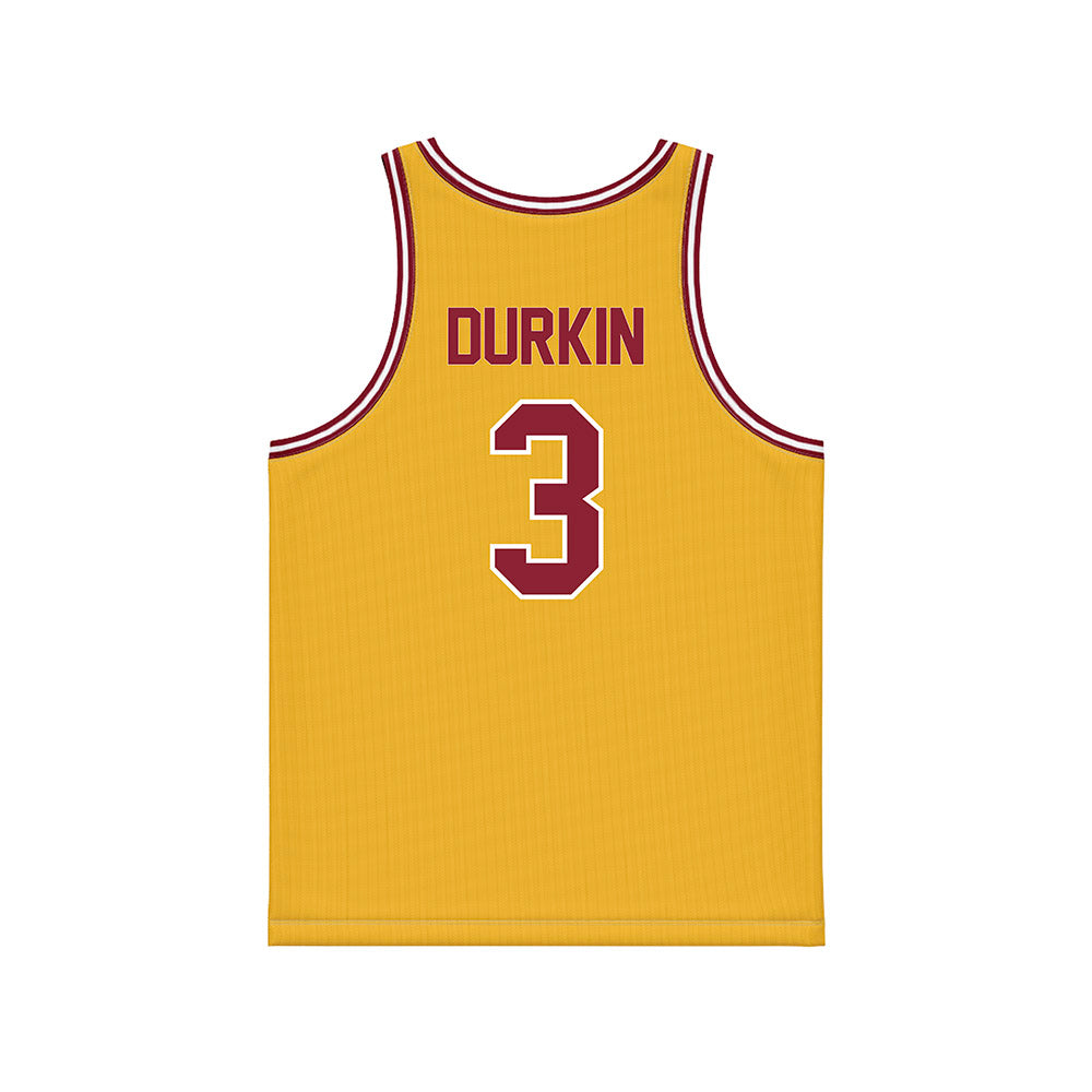 Minnesota - NCAA Men's Basketball : Bobby Durkin - Gold Basketball Jersey-1