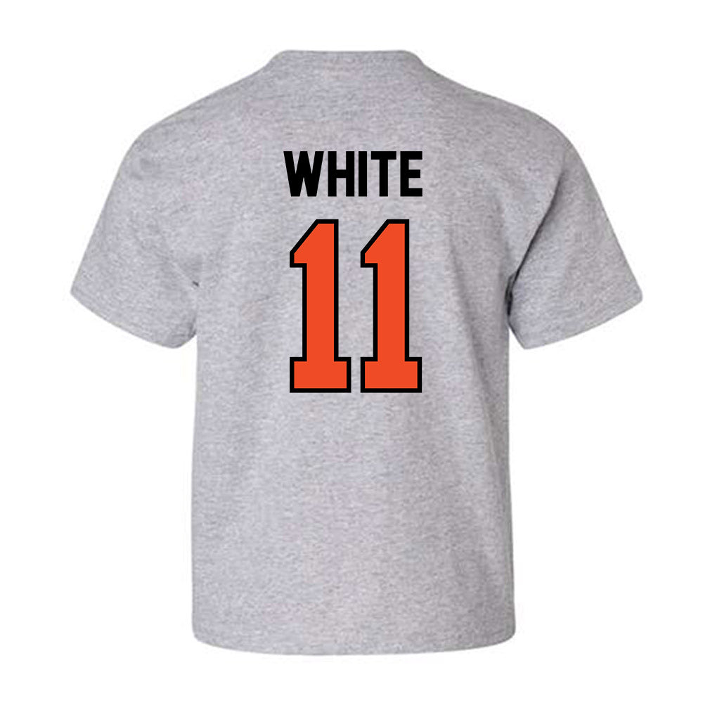 Campbell - NCAA Women's Lacrosse : Paige White - Fashion Shersey Youth T-Shirt-1