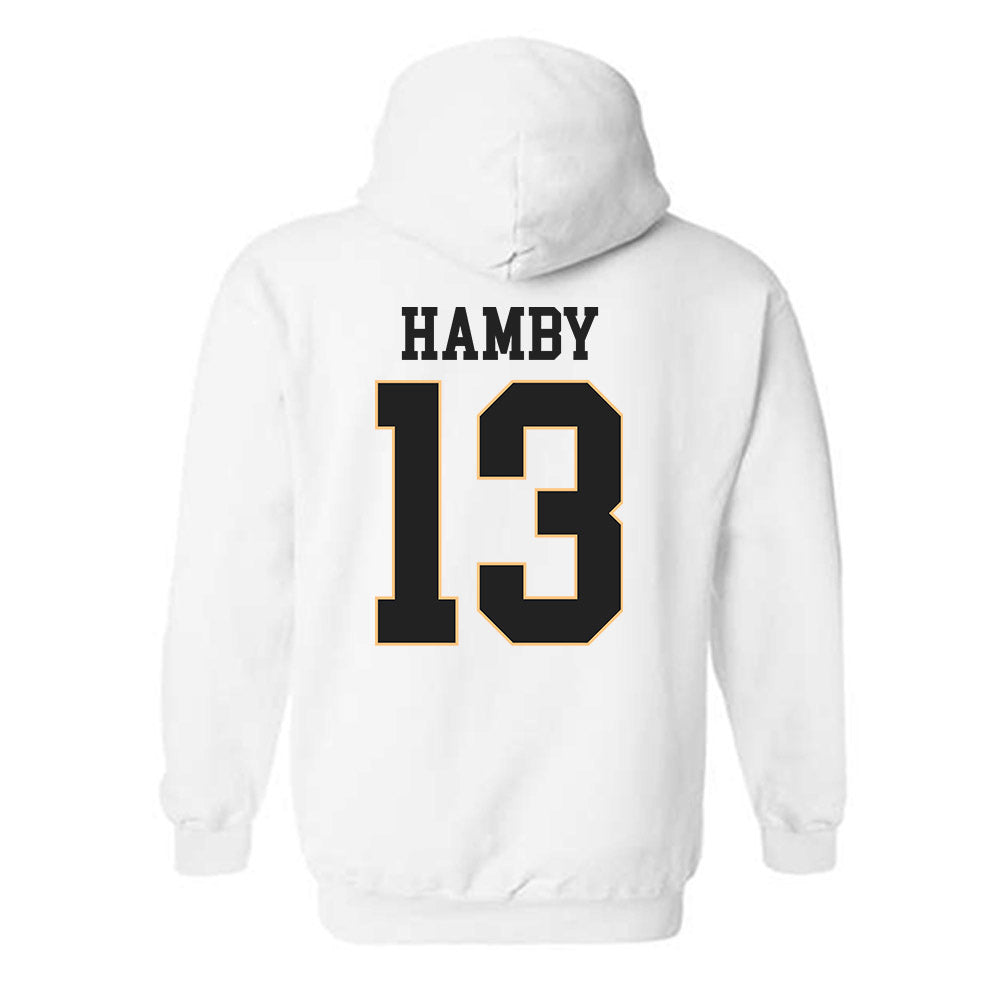 Vanderbilt - NCAA Football : Tate Hamby - Replica Shersey Hooded Sweatshirt-1