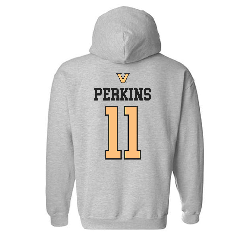 Vanderbilt - NCAA Women's Soccer : Hailey Perkins - Sports Shersey Hooded Sweatshirt-1