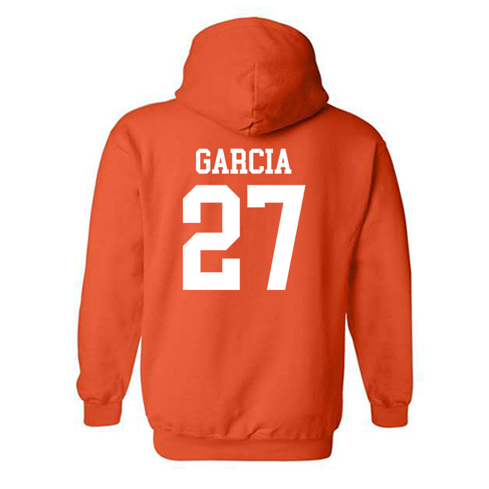 UTRGV - NCAA Baseball : Anthony Garcia - Orange Hooded Sweatshirt-1
