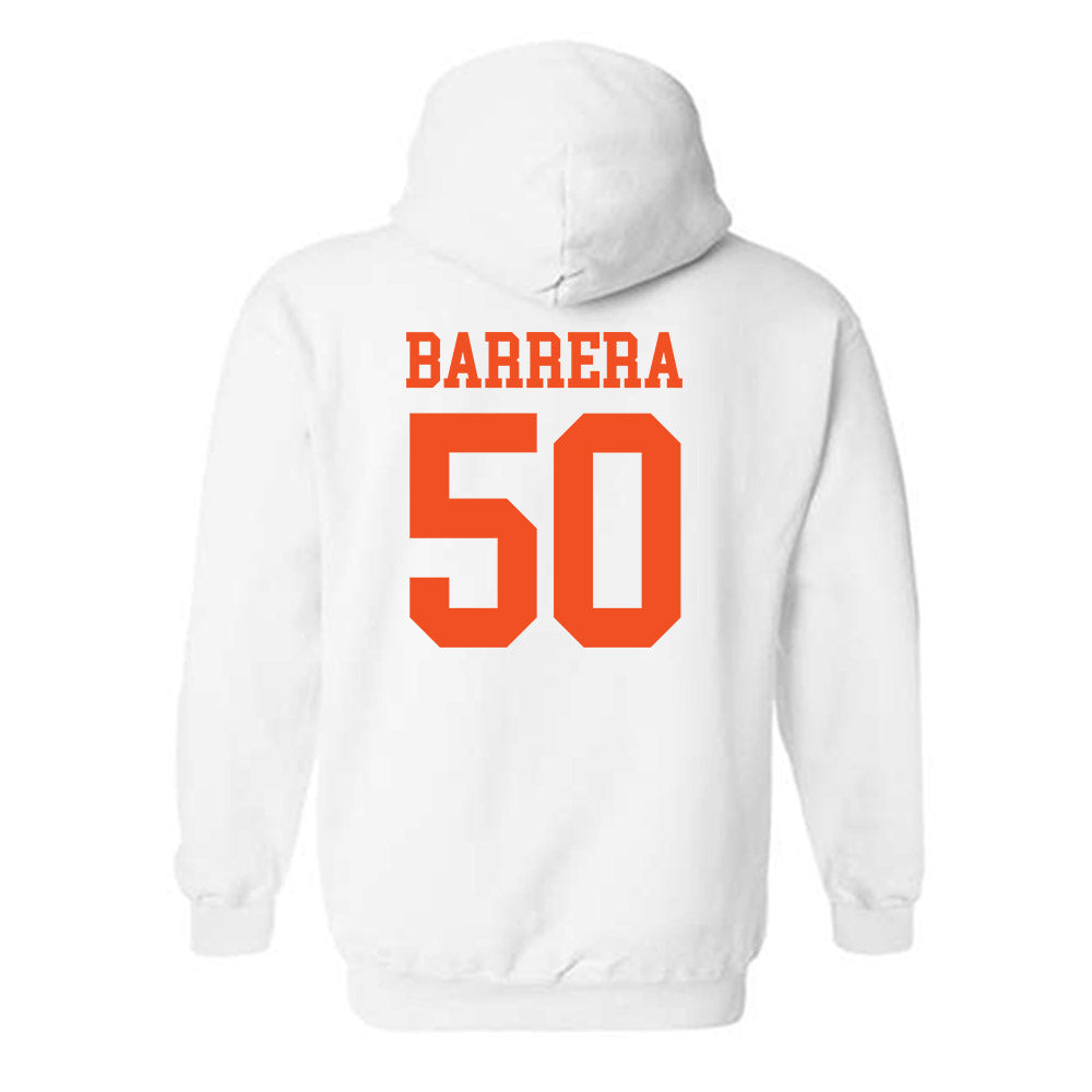 UTRGV - NCAA Baseball : Daren Barrera - White Hooded Sweatshirt-1