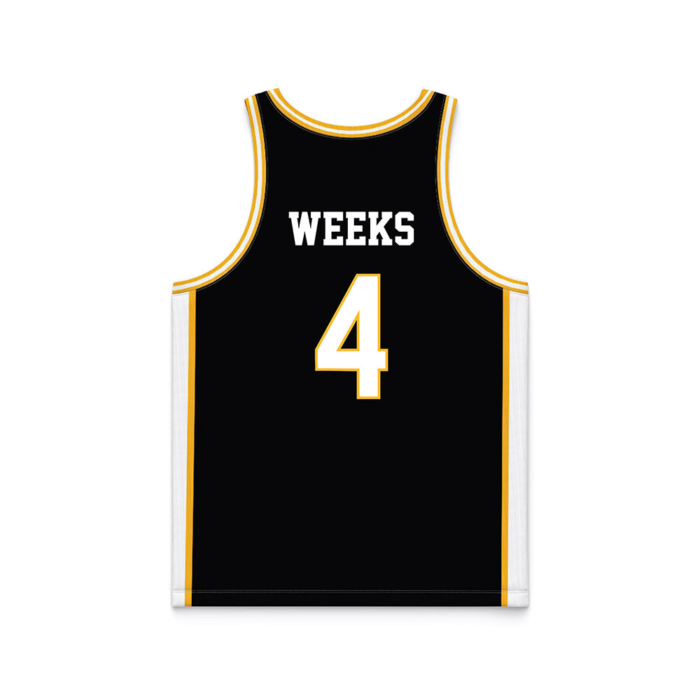 Southern Miss - NCAA Men's Basketball : Tylik Weeks - Black Basketball Jersey-1